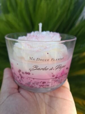 Bougie Fleur Barbe à papa