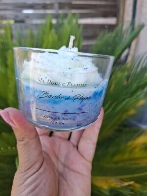 Bougie Fleur Barbe à papa